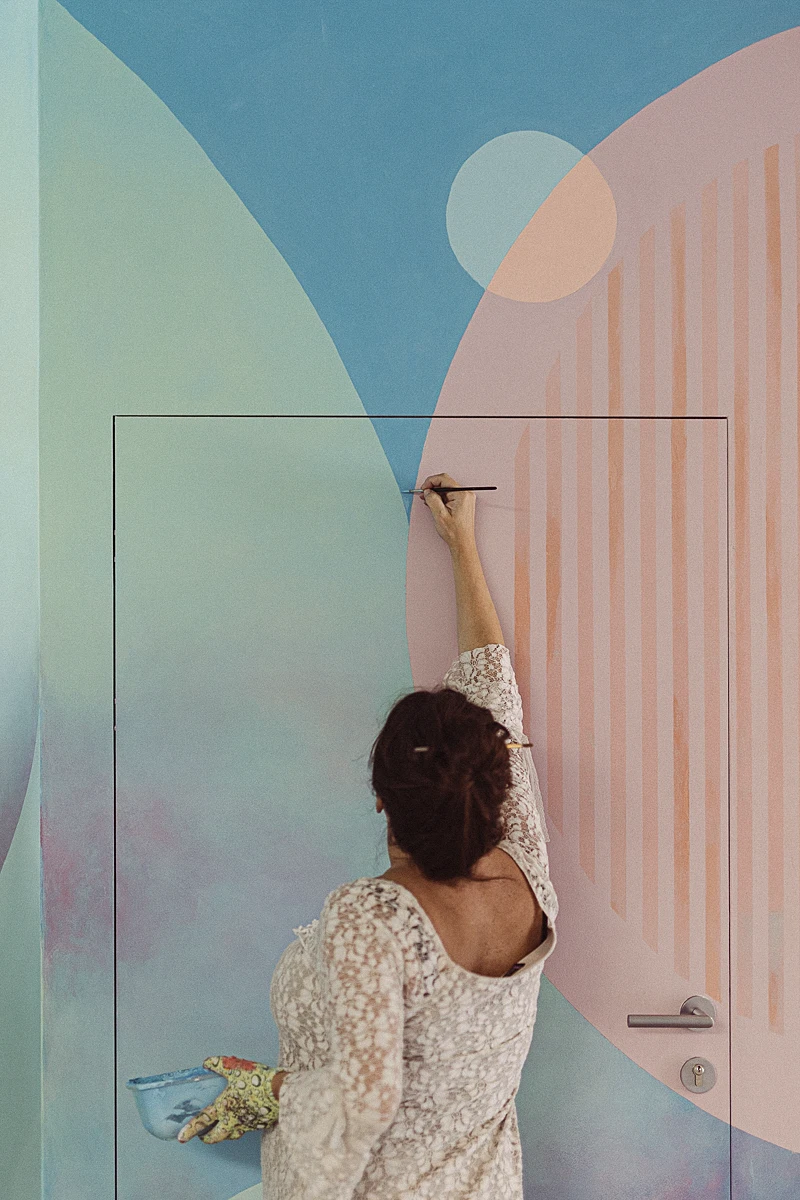 murale we wnętrzach Łódź murale we wnętrzu